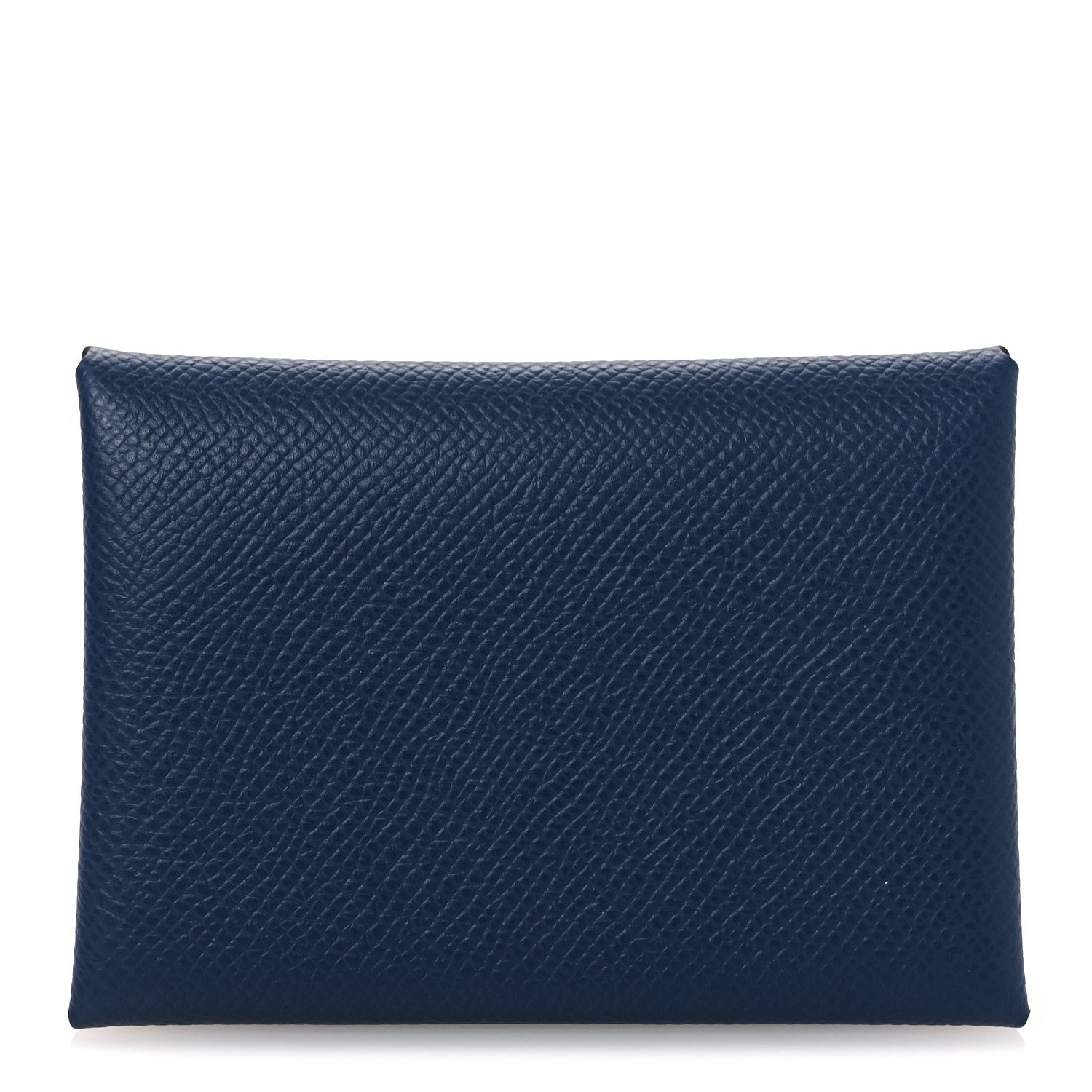 Hermes Epsom Calvi Duo Card Case Bleu Indigo