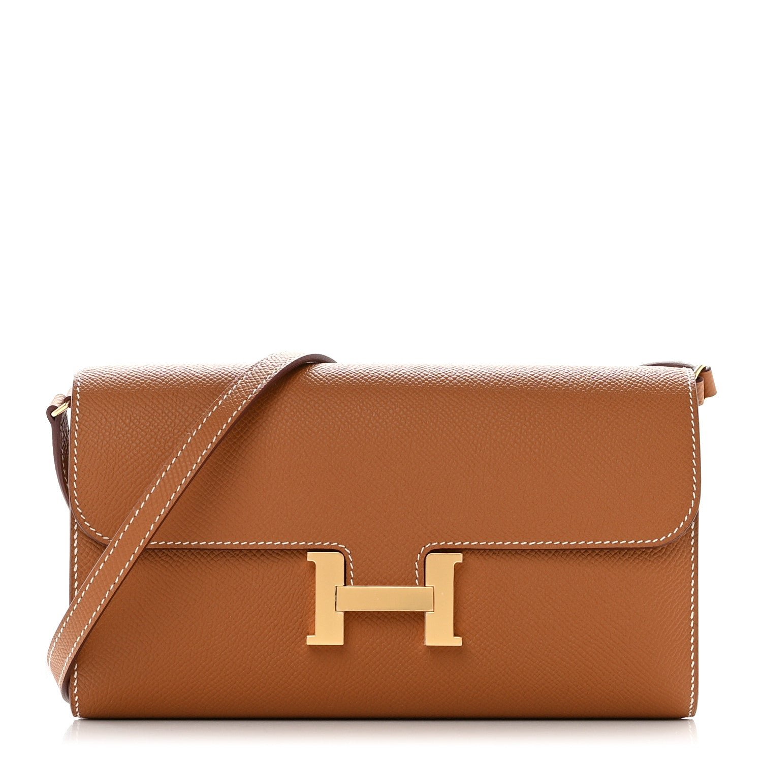 Hermes Epsom Constance Long Wallet To Go Gold