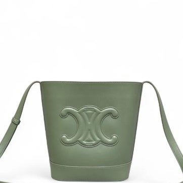 Calfskin Triomphe Bucket Bag Small