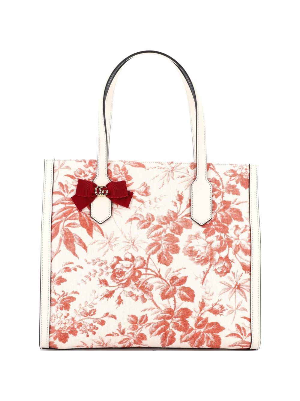 GG Ribbon Coated Printed Canvas Medium tote bag