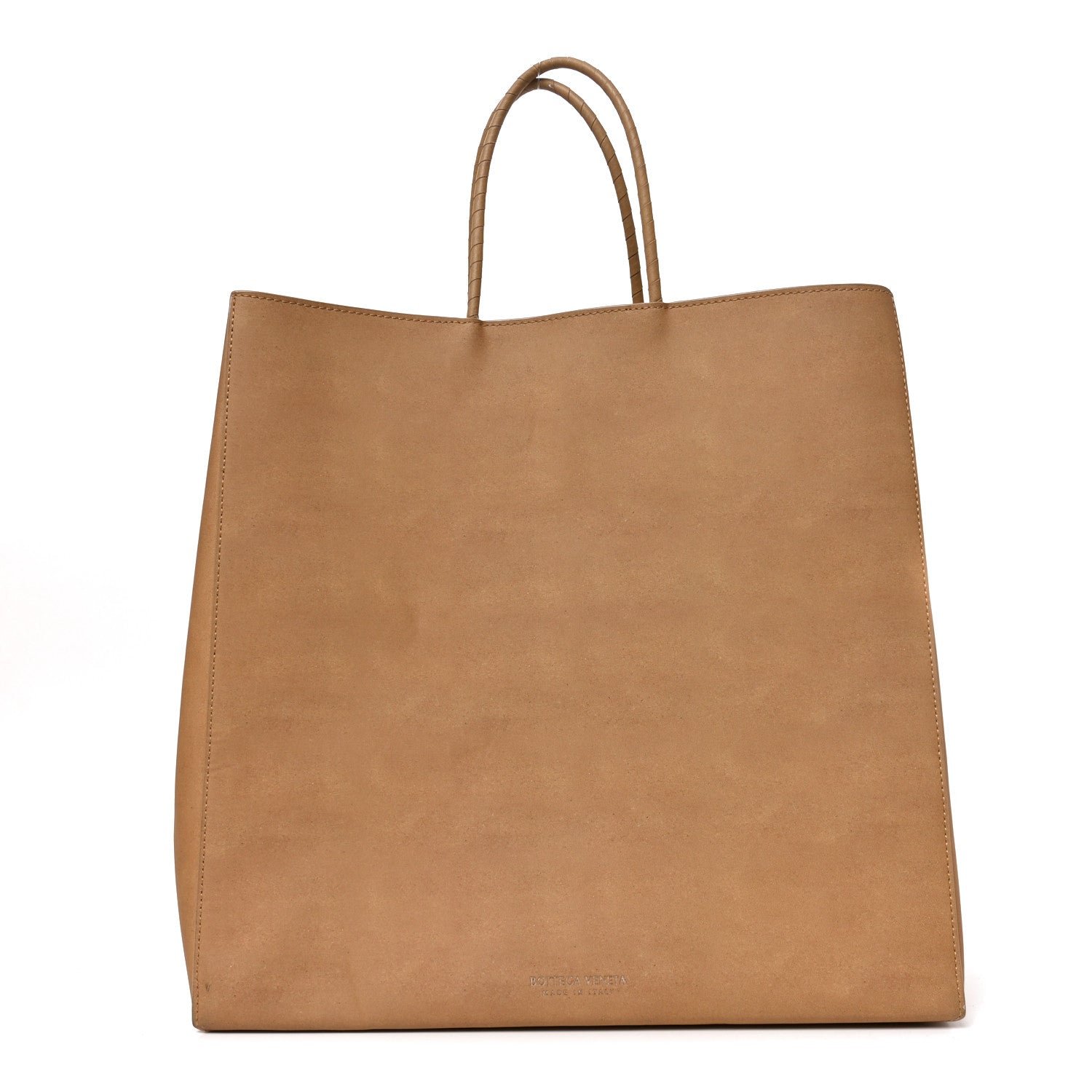 Bottega Veneta Bottega Veneta Calfskin Medium Brown Bag Tote Kraft