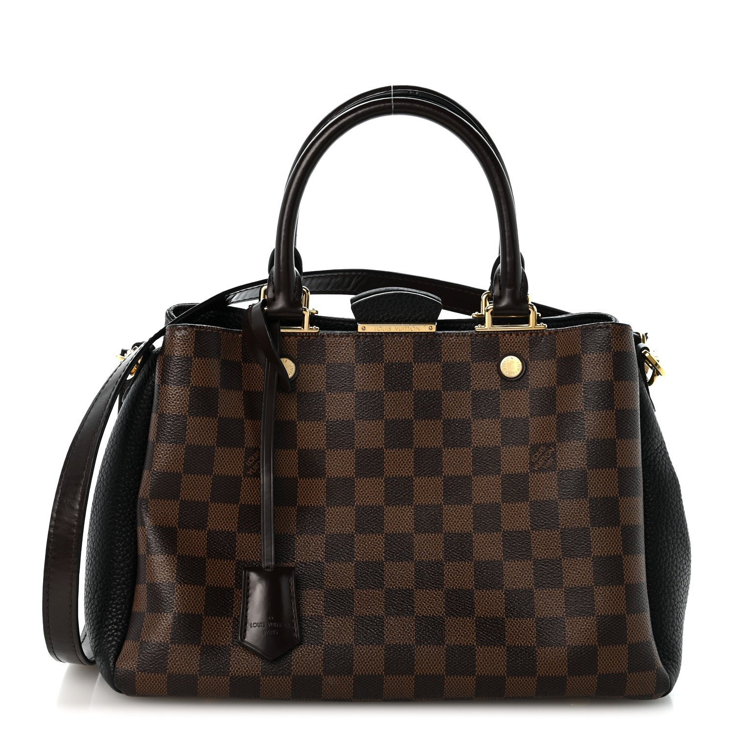 Louis Vuitton Damier Ebene Cuir Taurillon Brittany Black