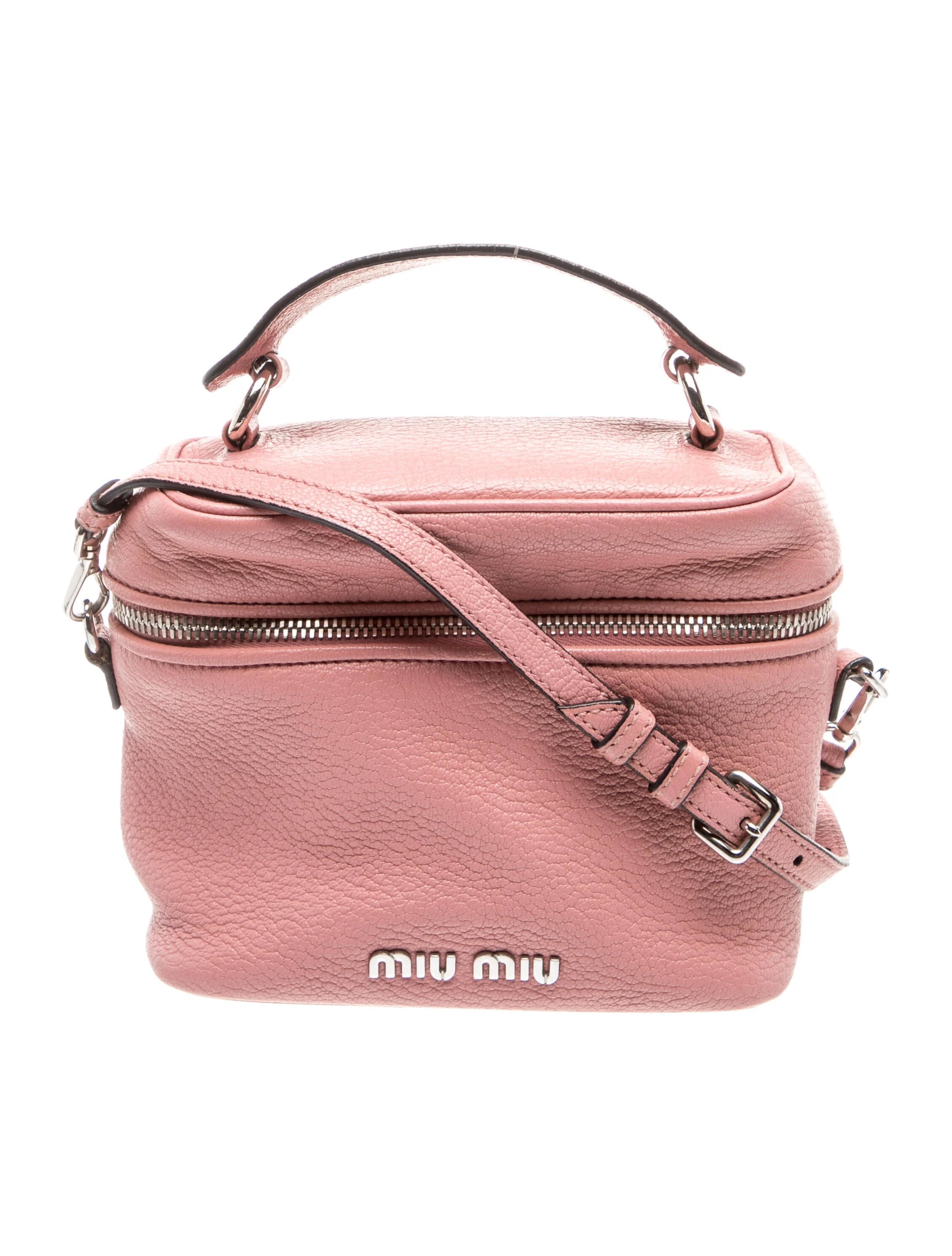 Miu Miu Goat Leather Top Handle Bag