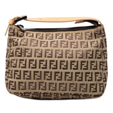 Calf Leather Zucchino Canvas Handbag