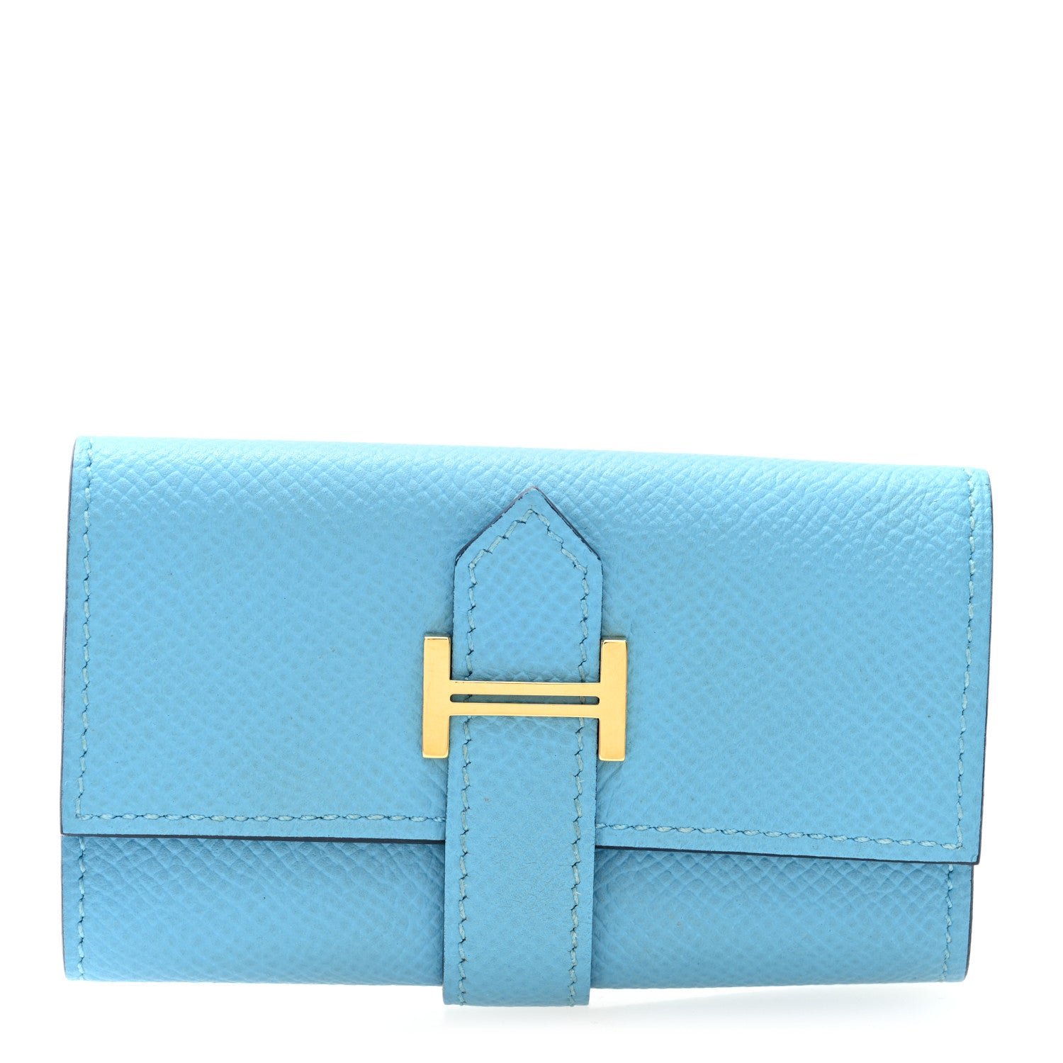 Hermes Epsom Bearn Multicles 4 Key Holder Bleu Du Nord