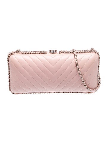 Chevron Chain-Around Clutch