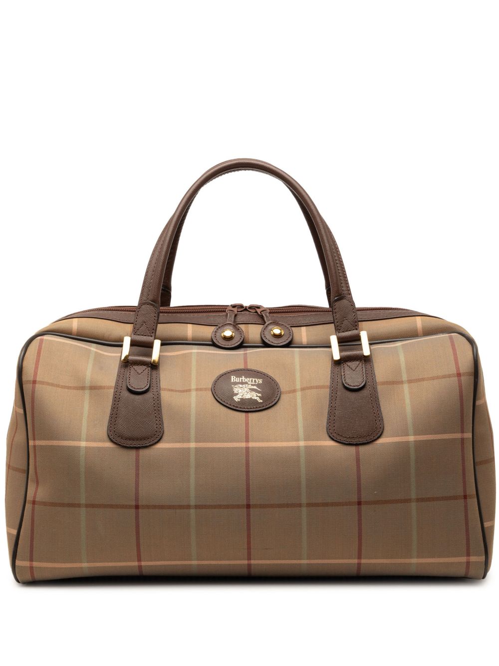 20th Century Vintage Check Canvas boston bag