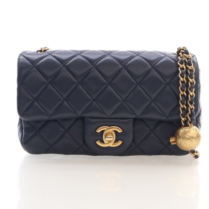 Chanel Mini Lambskin Pearl Crush Bag