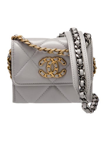 Chanel 19 Flap Coin Purse w/ Chain