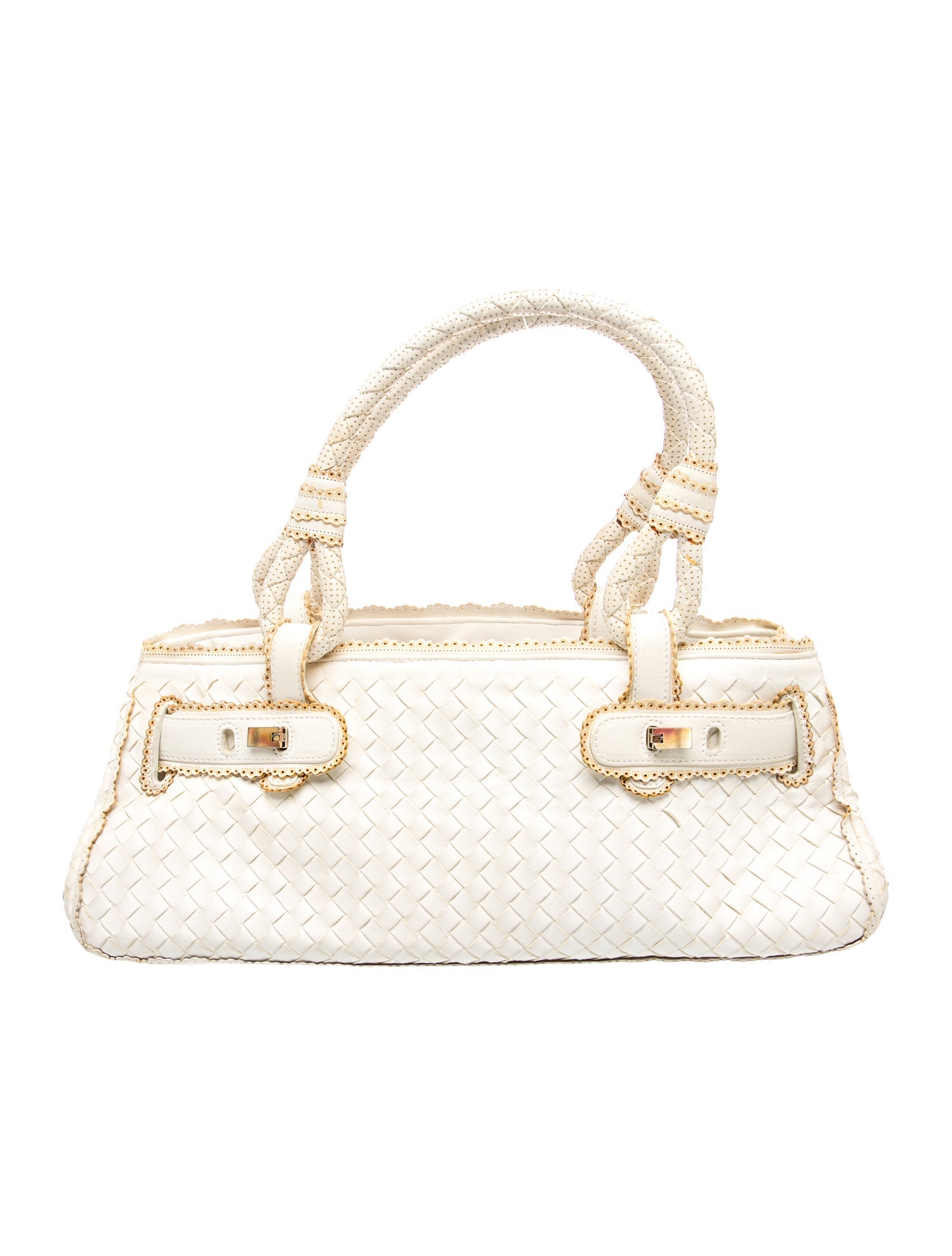 Intrecciato Top Handle Bag Vintage