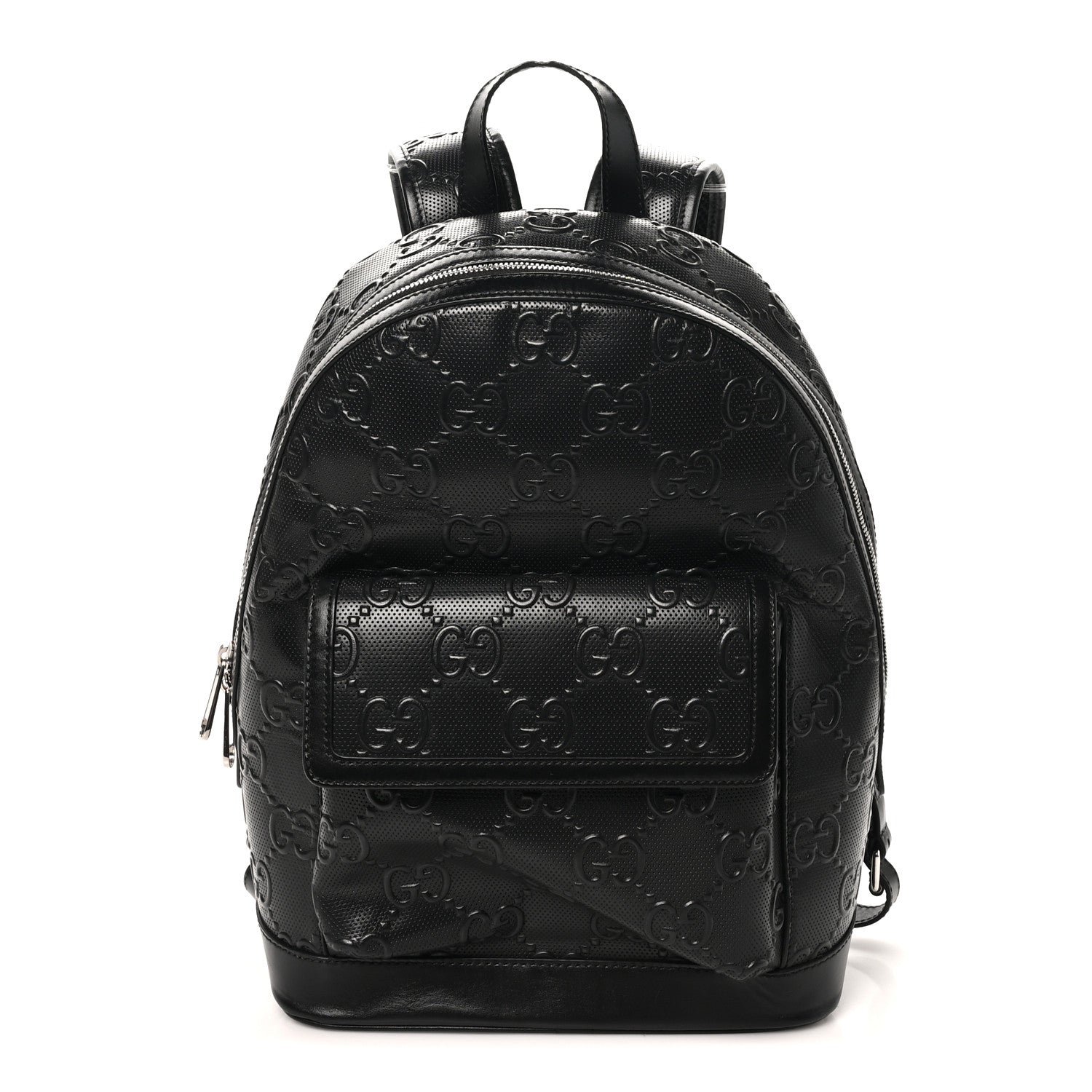 Gucci Calfskin GG Tennis Embossed Backpack Black