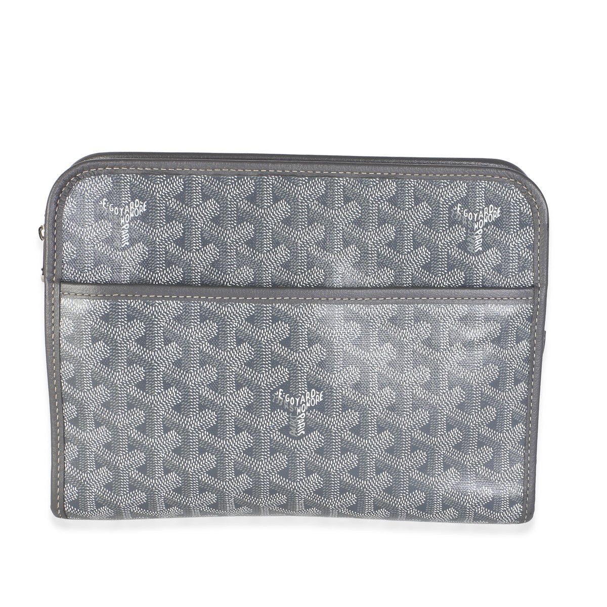 Goyard Grey Goyardine Canvas Jouvence Toiletry Pouch GM