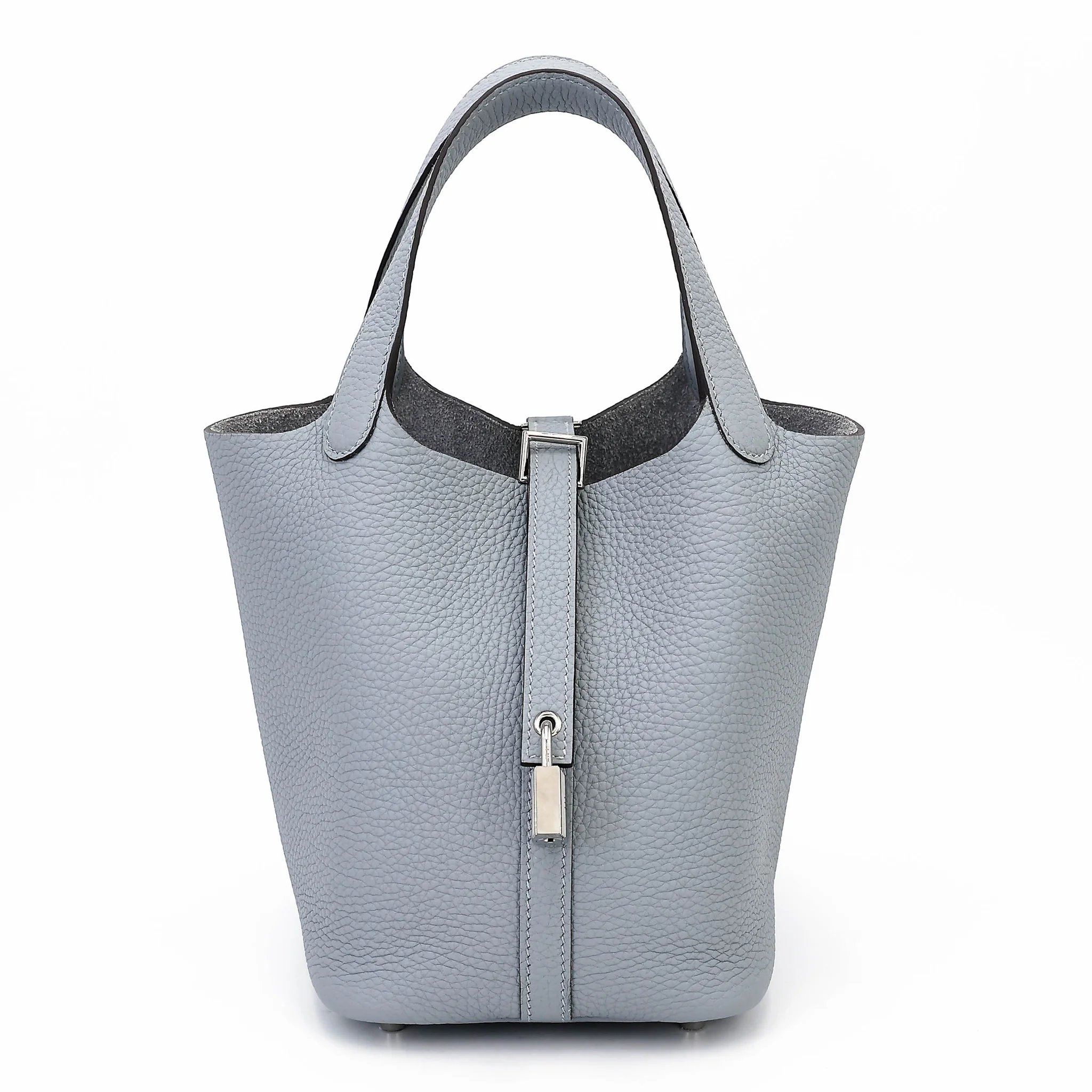 Unused ( Rank NS ) HERMÈS Picotin Lock PM Gris Pantin (P0) Clemence Palladium hardware K (2025)