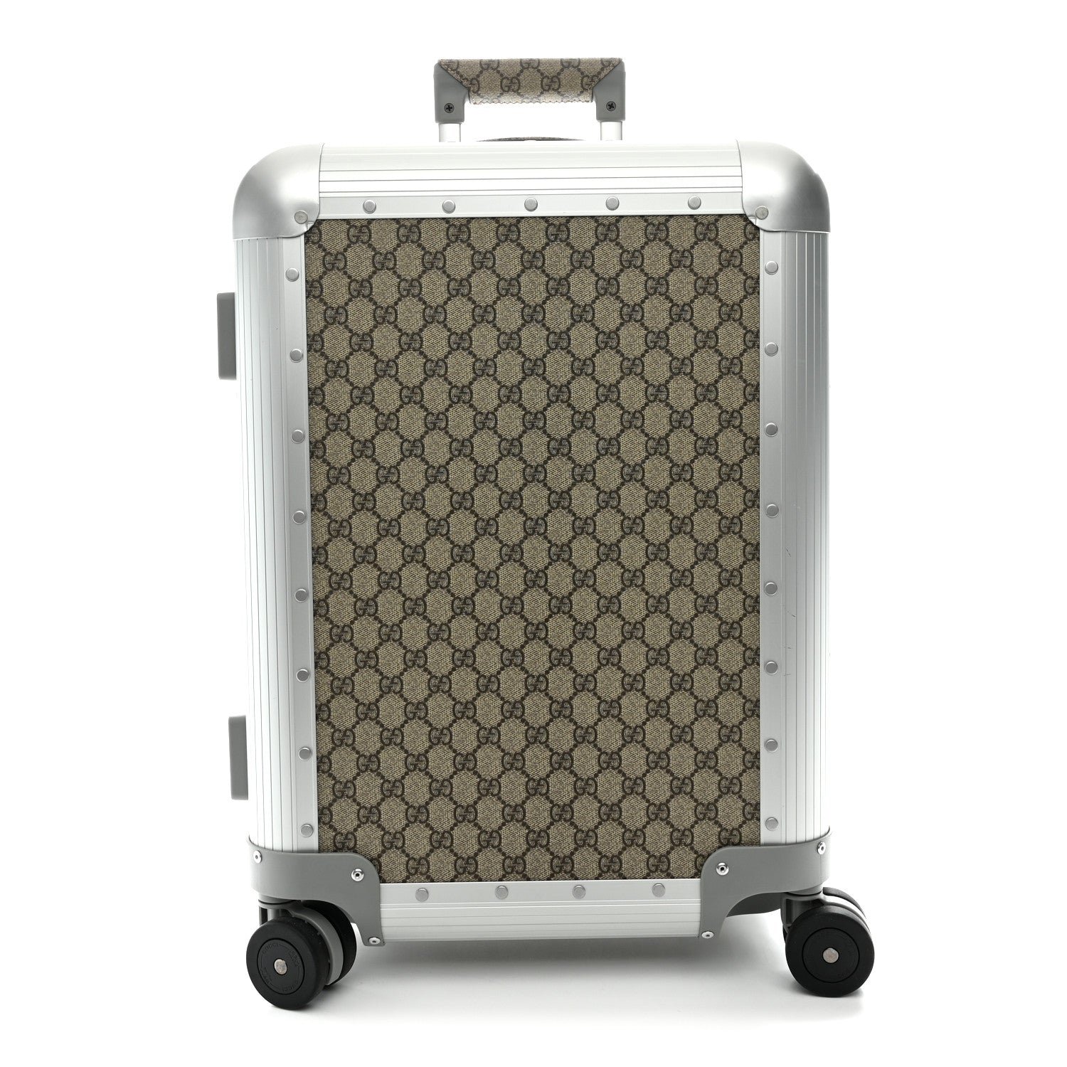 Gucci GG Supreme Monogram Porter Cabin Plus Suitcase Beige Dark Brown Supreme