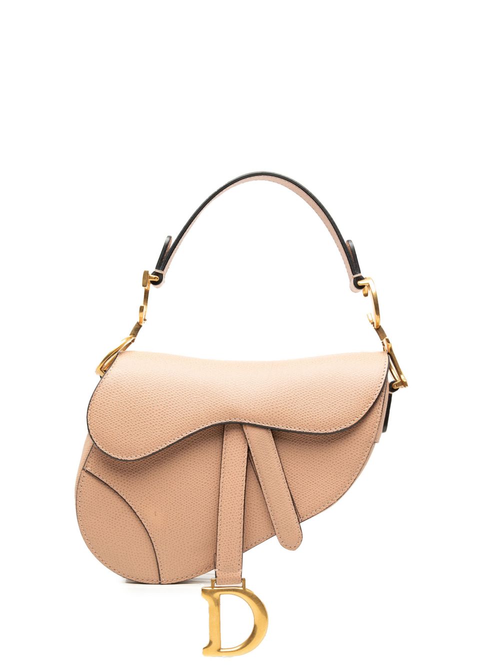2019 Mini Grained Calfskin Saddle Bag satchel