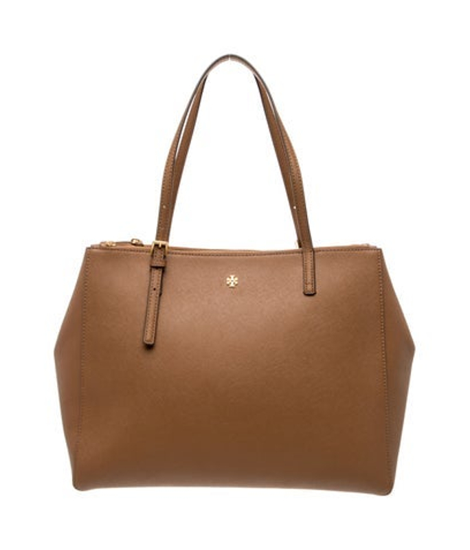 Tory Burch Burch Saffiano Leather Tote W Tags