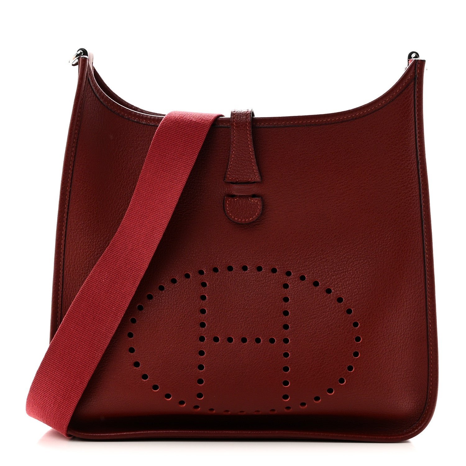 Hermes Buffle Skipper Evelyne PM Rouge Garance