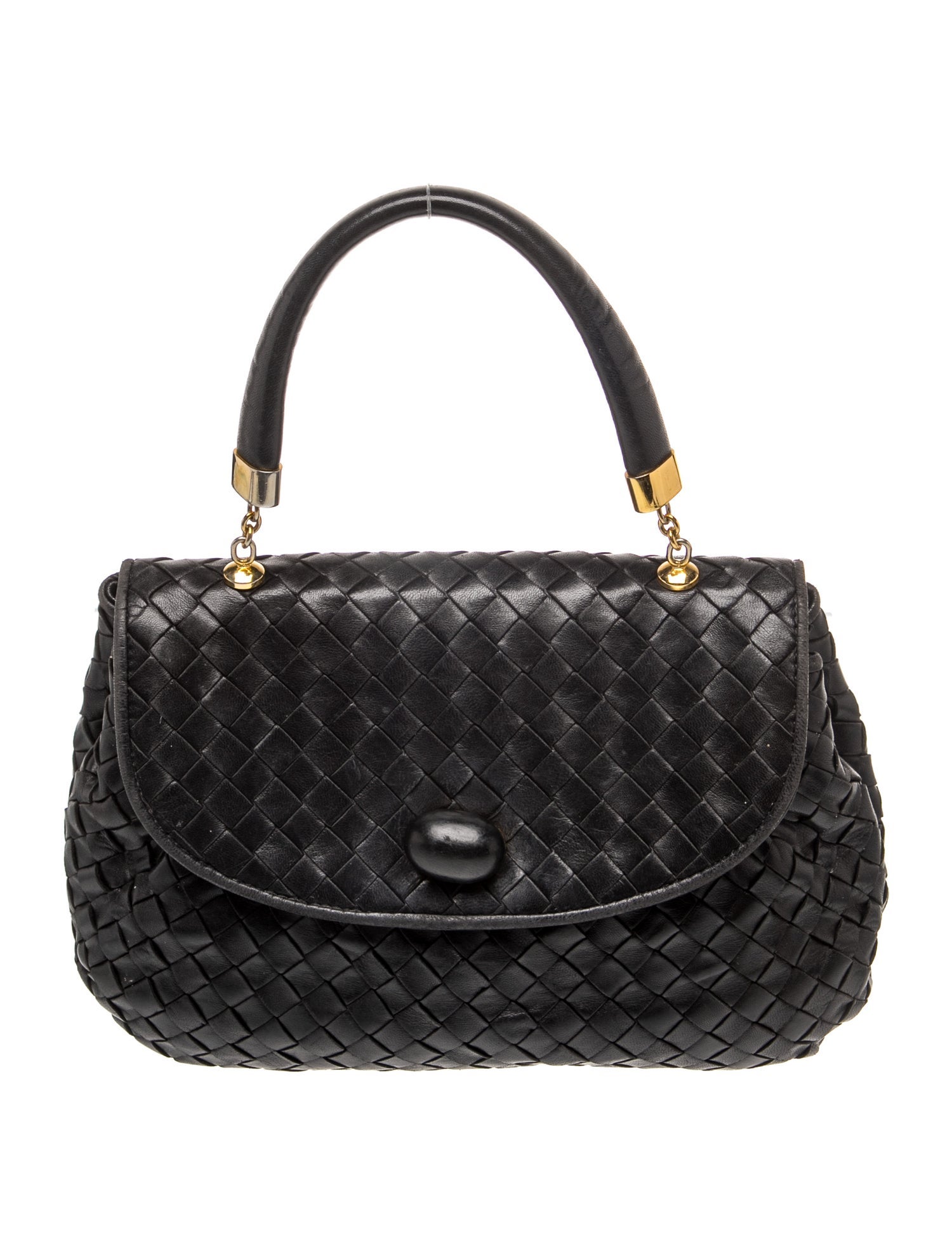 Intrecciato Top Handle Bag Vintage