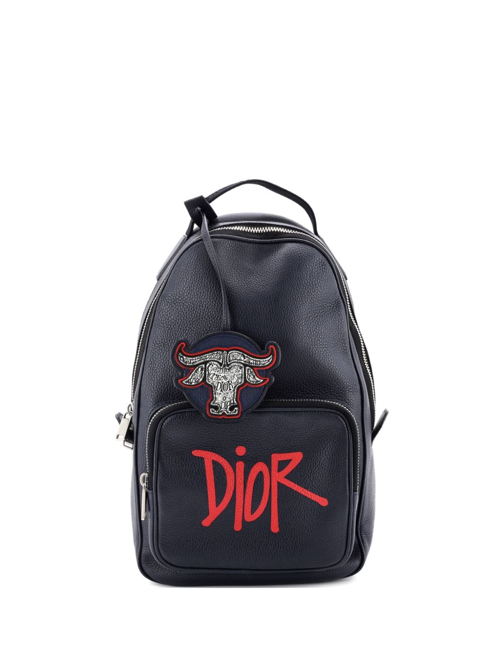 Shawn Stussy Crossbody Printed Leather backpack