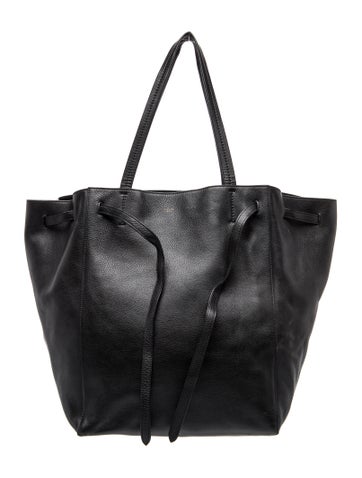 Leather Cabas Phantom w/Belt Small