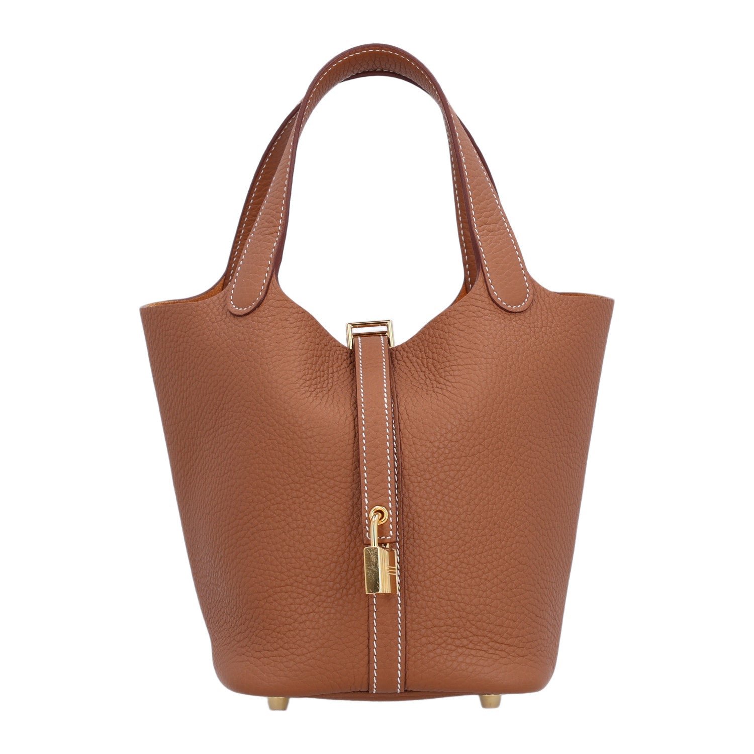 Hermes Taurillon Clemence Picotin Lock 18 PM Gold