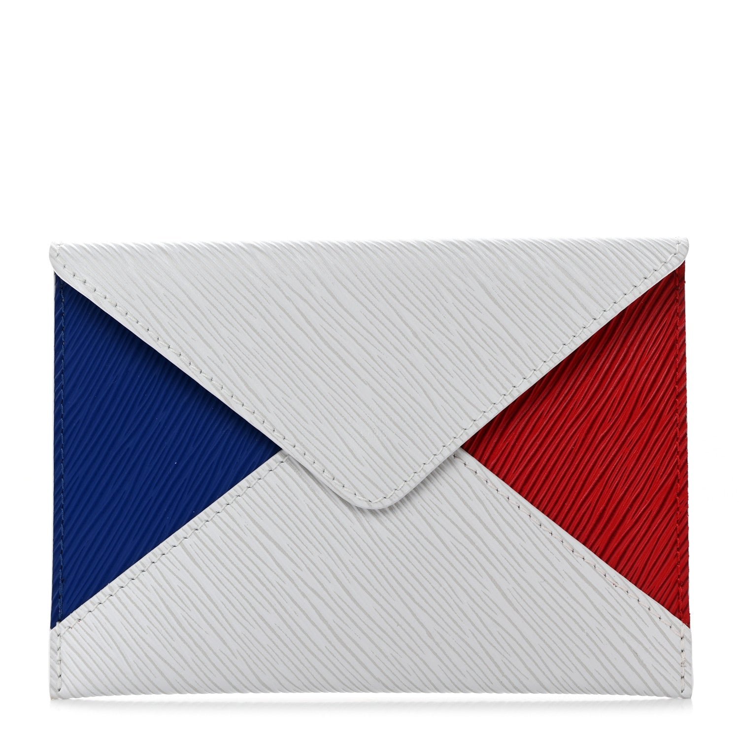 Louis Vuitton Epi Envelope Pouch White Rouge Indigo