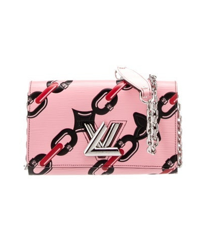 Louis Vuitton Vuitton Epi Chain Flower Twist Wallet On Chain