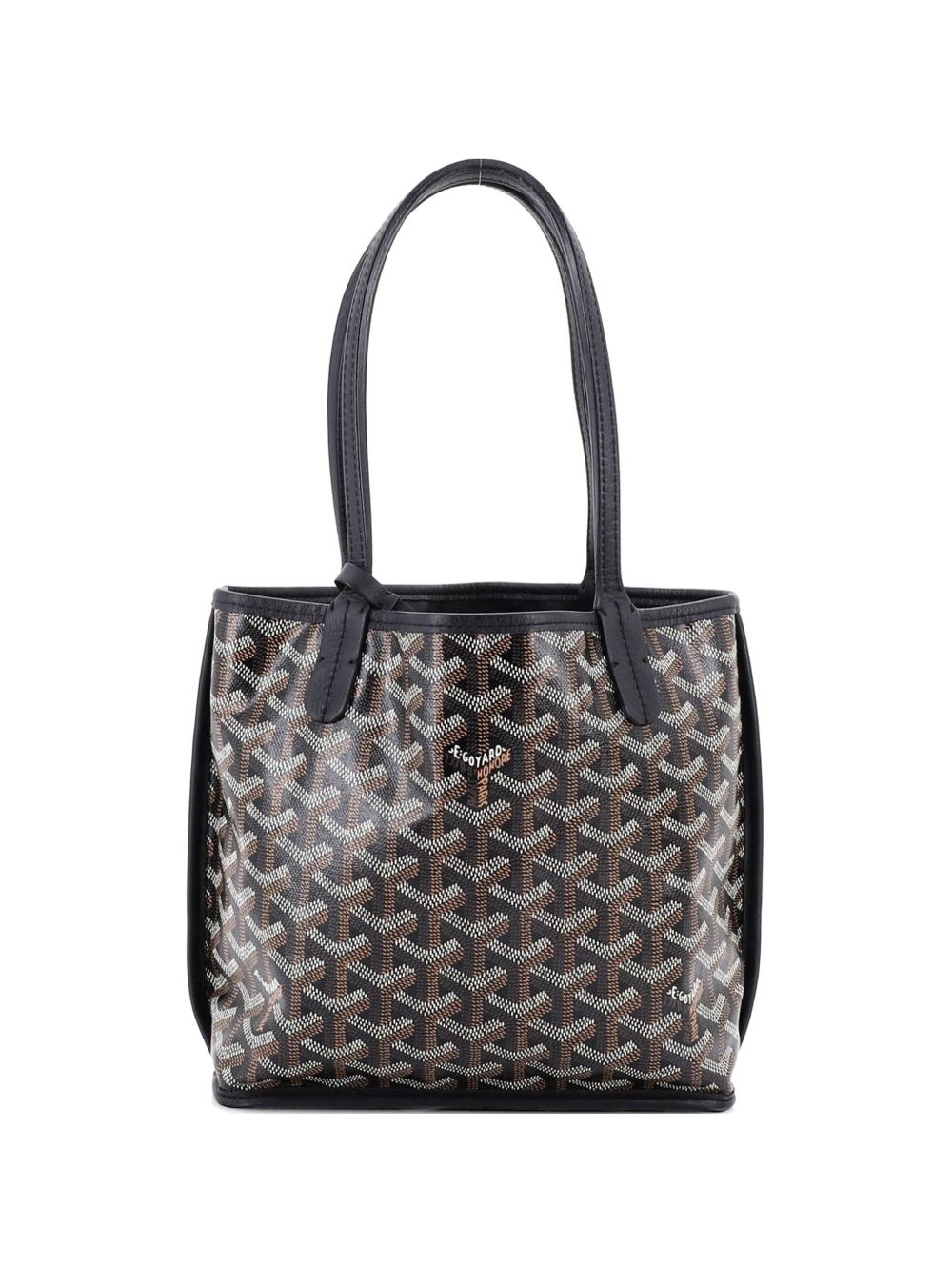Anjou Reversible Tote Coated Canvas Mini satchel
