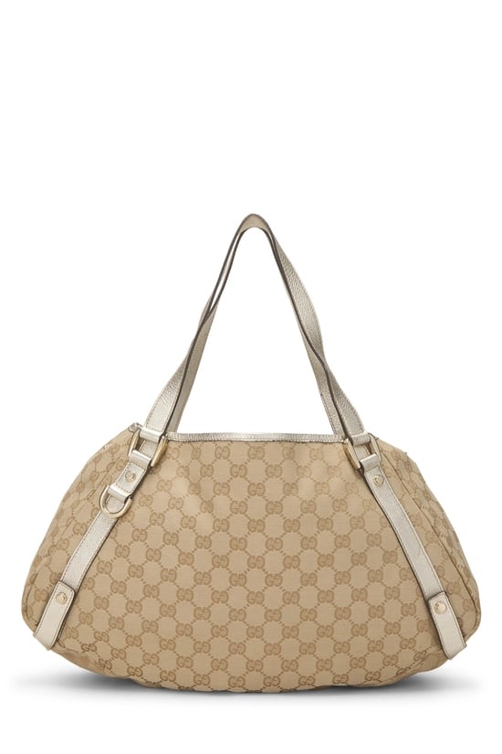 Gold Original GG Canvas Abbey Tote