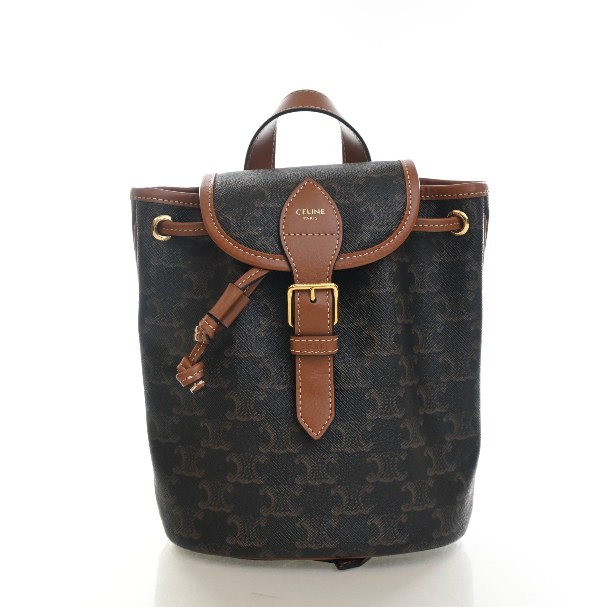 Celine Mini Triomphe Canvas Folco Backpack