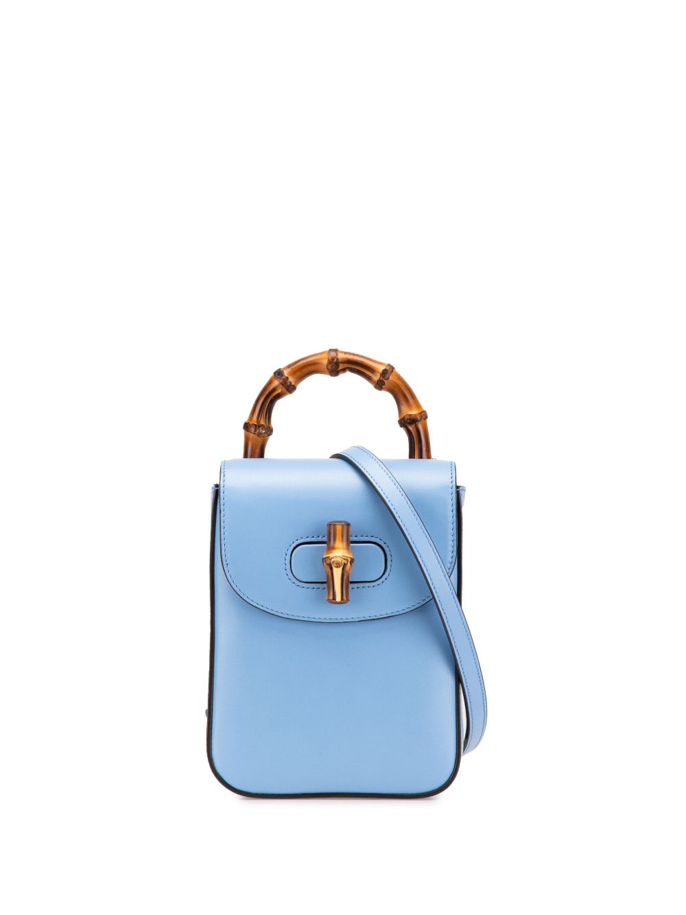 2016-2024 Mini Calfskin Bamboo Top Handle Bag satchel