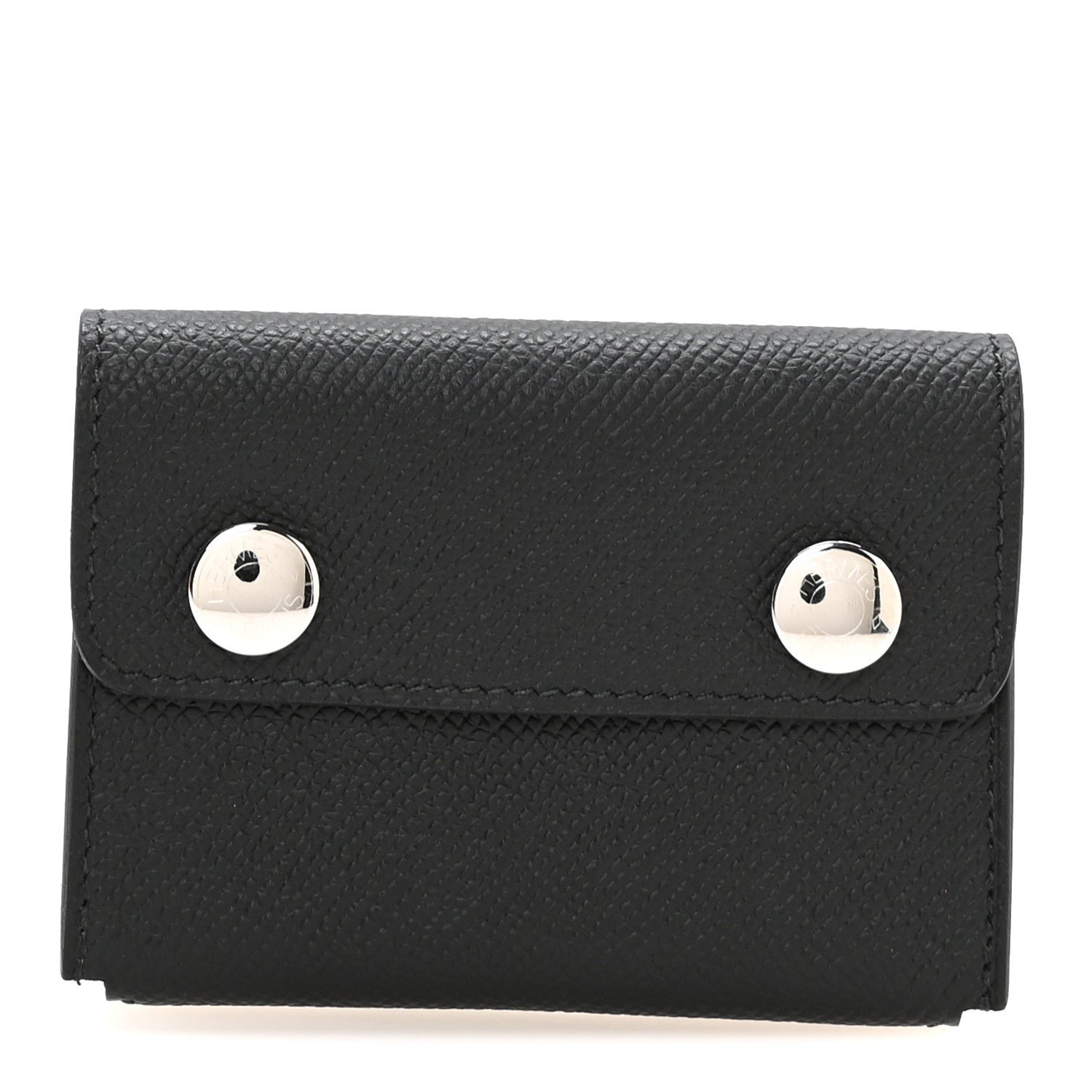 Hermes Epsom Hermesnap II Card Holder Black