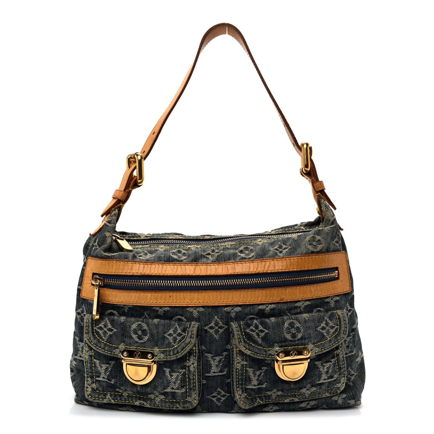 Louis Vuitton Monogram Denim Baggy PM Blue