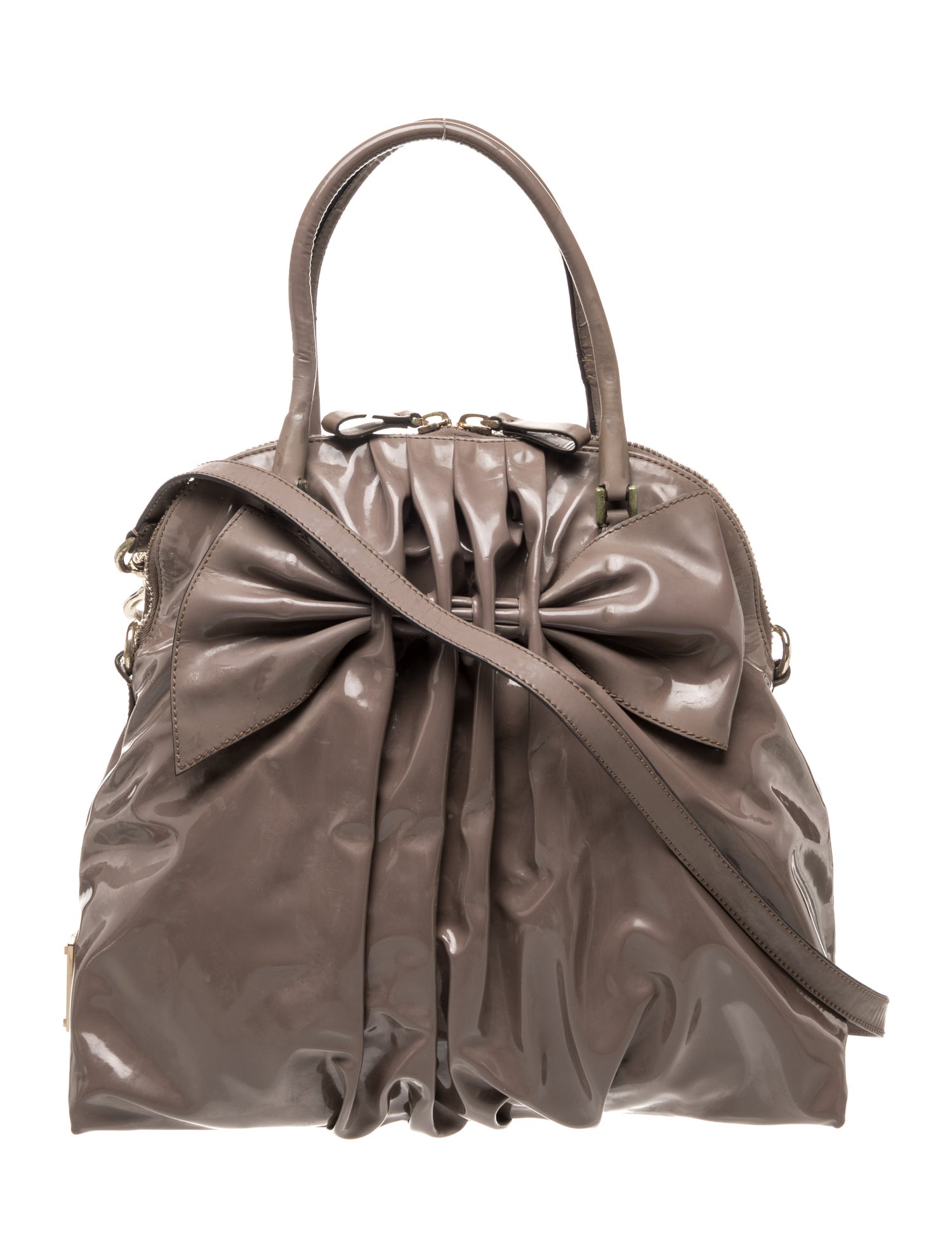 Valentino Patent Leather Top Handle Bag