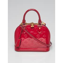 Louis Vuitton Louis Vuitton Rose Indian Monogram Vernis Alma BB Bag