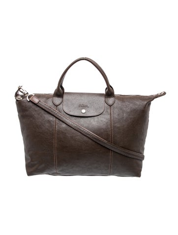 Longchamp Leather Top Handle Bag