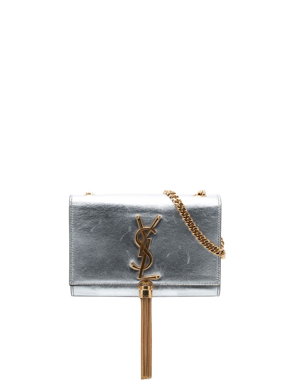 2014 Small Metallic Calfskin Monogram Kate Tassel crossbody bag
