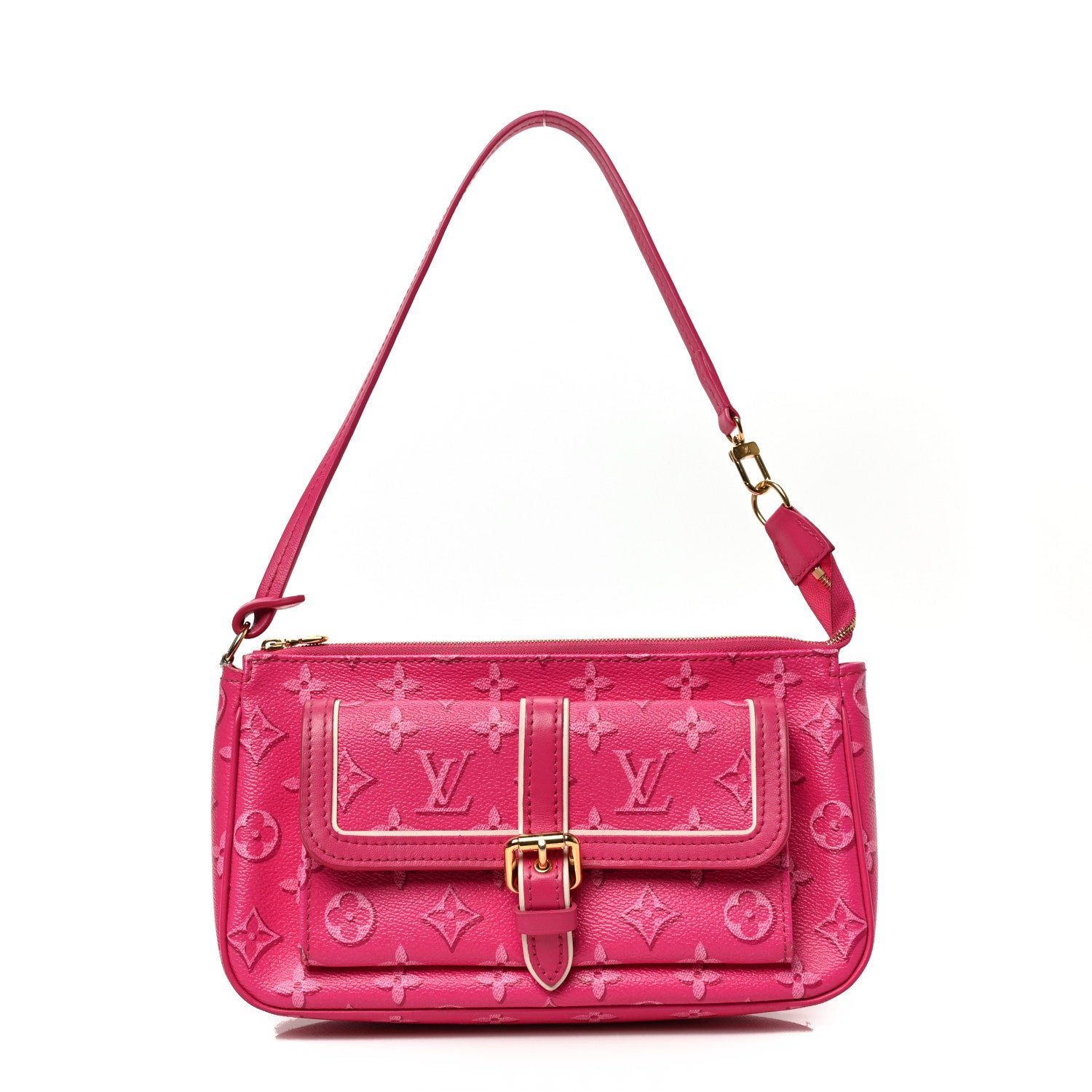 Louis Vuitton Monogram Fall For You Maxi Multi Pochette Accessories Fuchsia