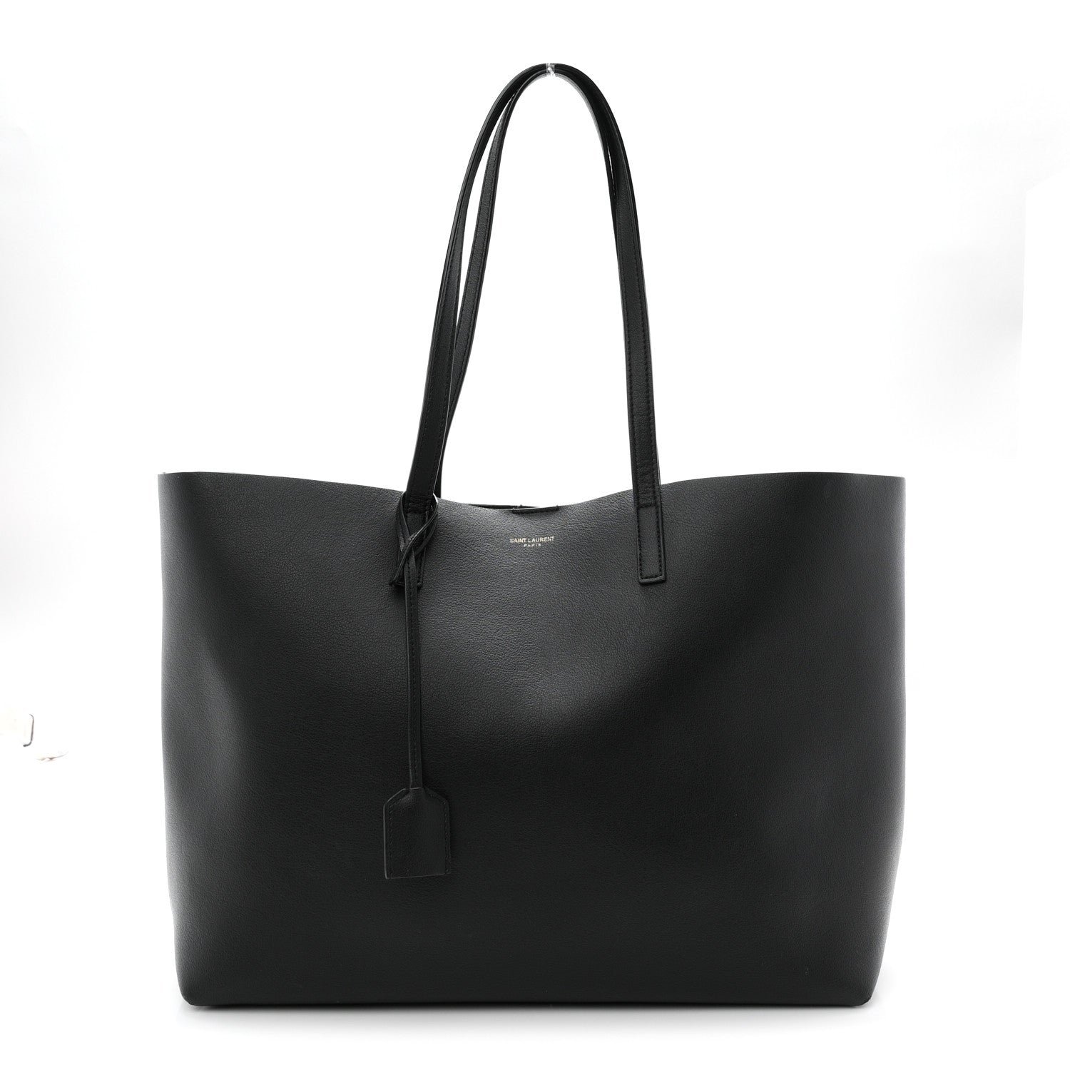 Saint Laurent Saint Laurent Calfskin Large Shopping Tote Black