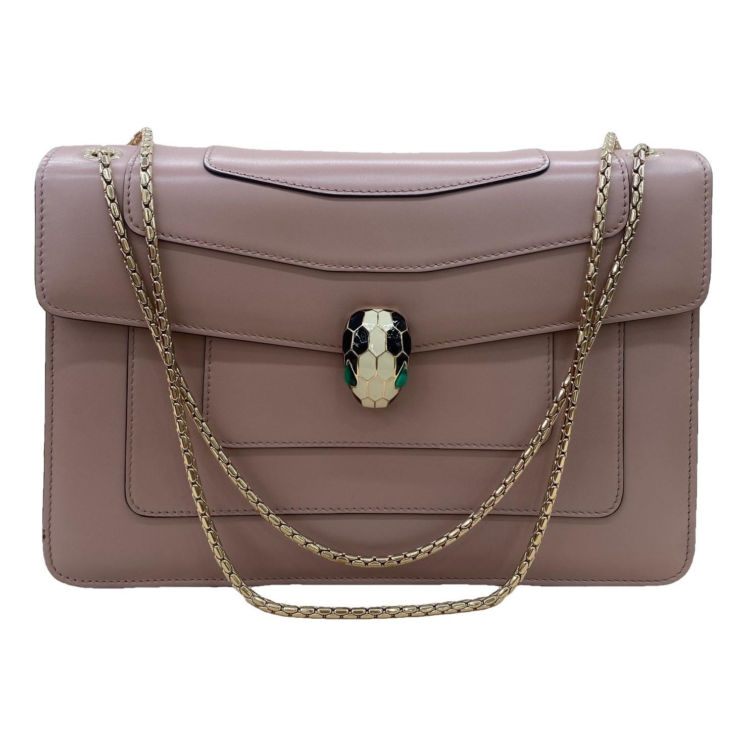 Serpenti leather handbag