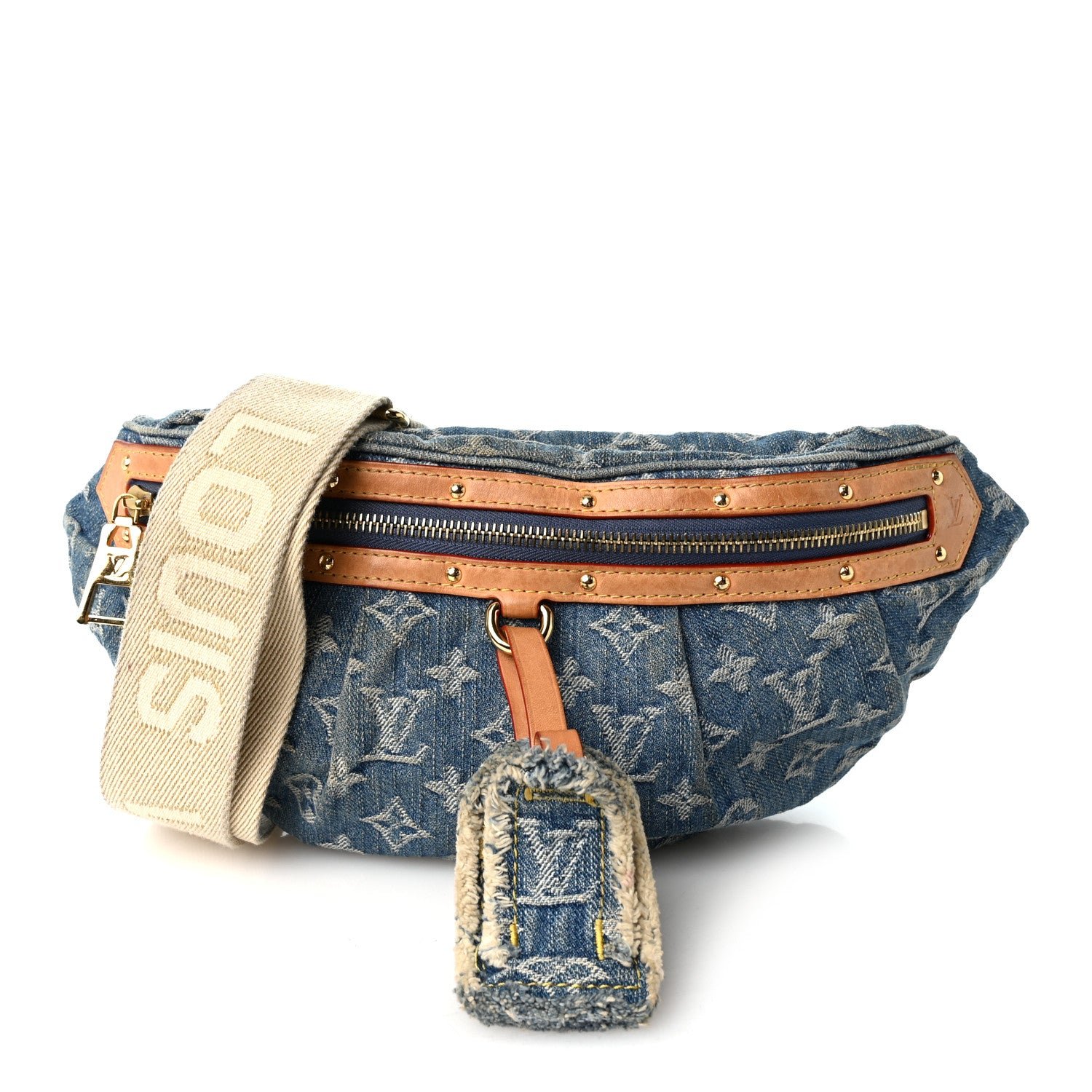 Louis Vuitton Monogram Denim High Rise Bumbag Blue