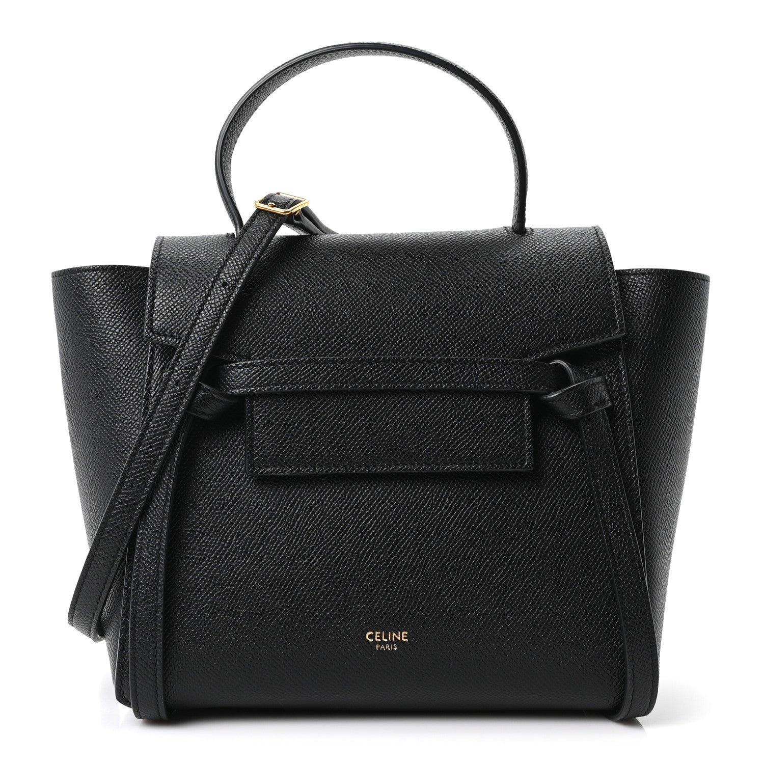 Celine Grained Calfskin Nano Belt Bag Black