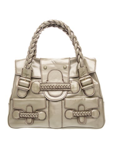 Valentino Patent Leather Top Handle Bag