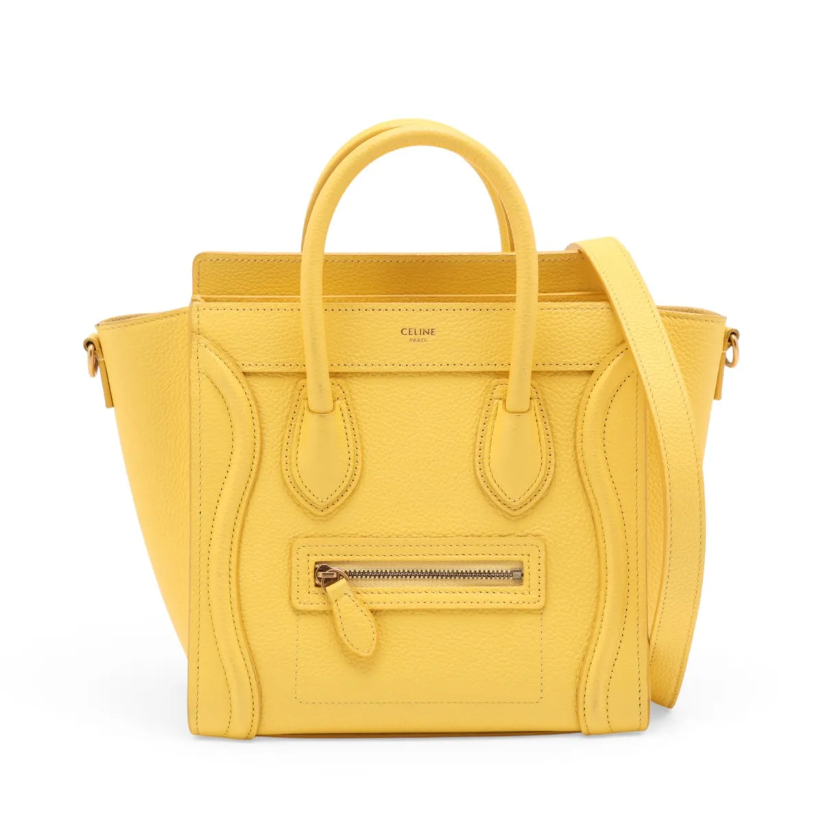Celine Celine Luggage Nano shopper Leather 2 Way Handbag Yellow