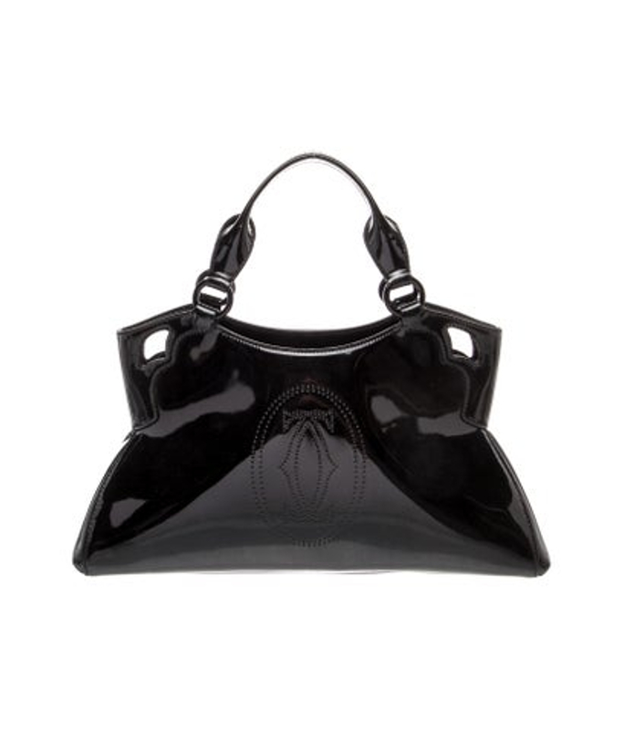 Cartier Patent Leather Top Handle Bag