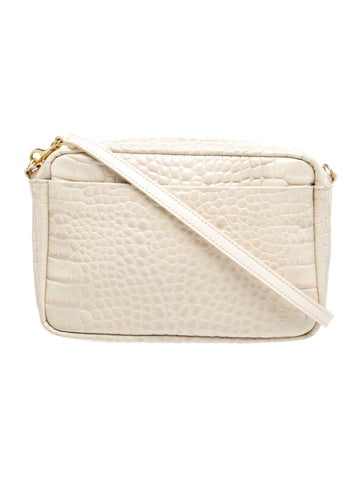 Embossed Leather Crossbody Bag