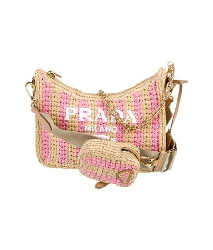 Prada Raffia Shoulder Bag