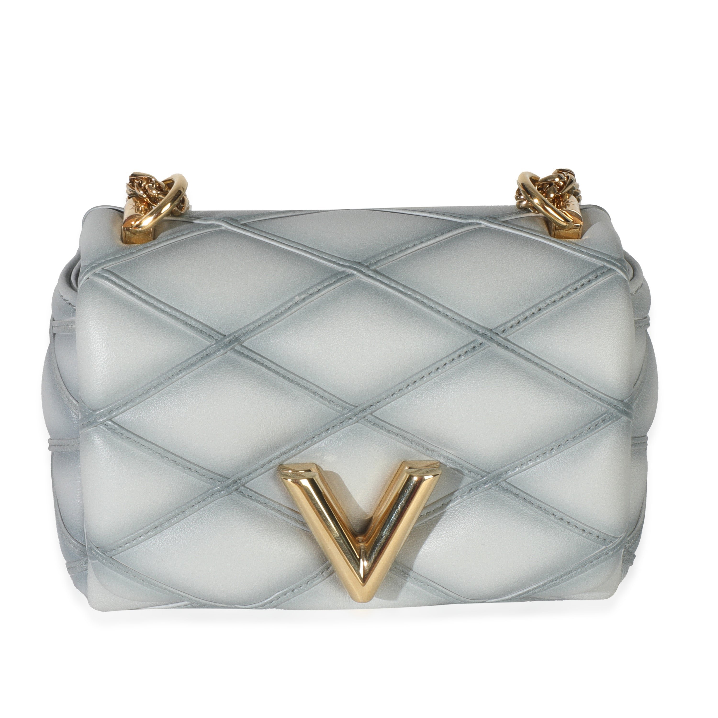 Louis Vuitton Ecume Gray Lambskin Malletage Pico GO-14