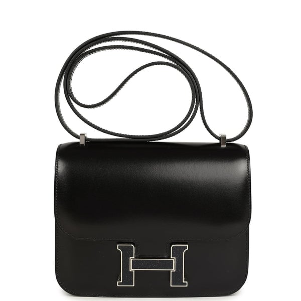 Hermes Hermes Constance 18 Black Box Aventurine Hardware