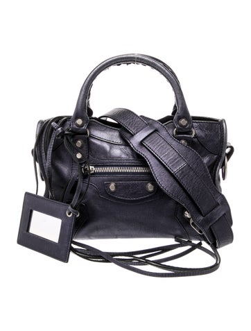 Balenciaga Leather Motocross Classic City Mini
